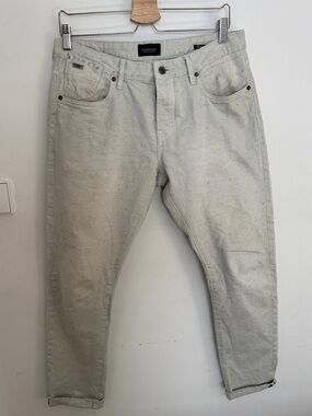 Scotch & Soda Men’s Slim/Tapered Pants | Light Grey Speckled